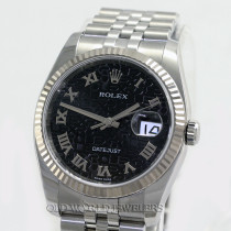 Rolex Datejust 36 Ref 116234 Steel Black Jubilee Dial